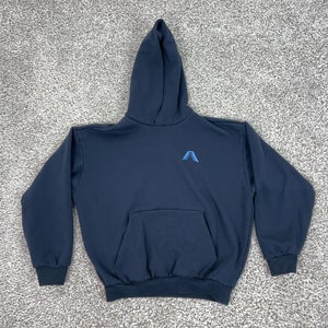 Adidas Hoodie Mens Small Navy Trefoil Logo Sweatshirt Anthony Edwards Basketball