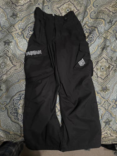 Black Unisex Youth Medium Burton Pants (Used)