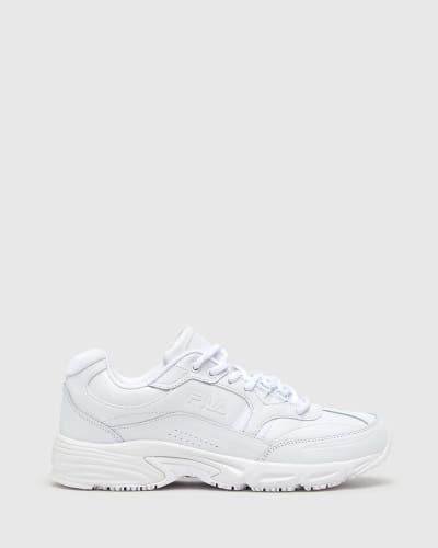 Fila Memory Workshift 1SG30002-100 Sneakers Men's US 7 White Work Shoes HAWK1656
