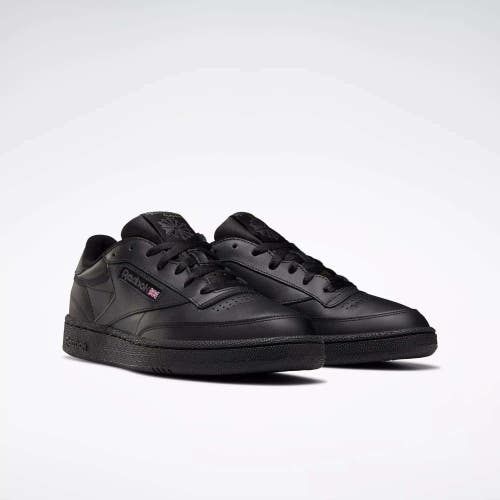 Reebok Club C 85 100000153 Sneaker Mens 9 Black Leather Lifestyle Shoes HAWK1270