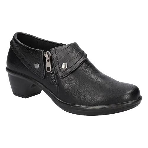 Easy Street Darcy Boots Women's US 7 Black Croc Block Heel Ankle Bootie HAWK1299