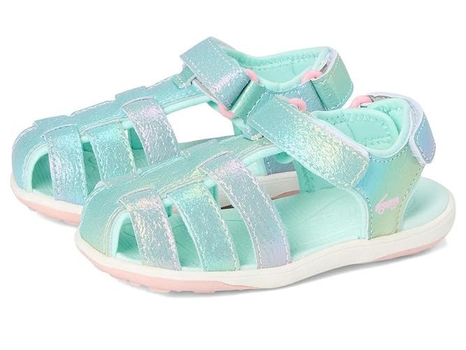 See Kai Run Paley II WTS114F293 Sandals Little Kids 7c Silver Rainbow HAWK1390