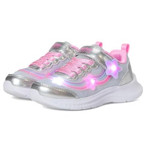 Skechers Jumpsters 2.0 Sneakers Girls Us 1.5 Silver Multi Fashion Shoes HAWK1460