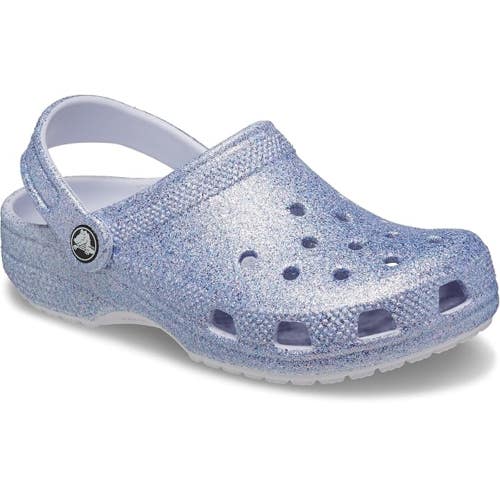 Crocs Classic 206993-4PC Clogs Kids 3 Blue Glitter Comfort Casual Shoes HAWK1306