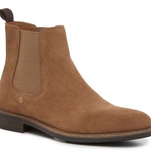 Crown Vintage Lanbart Boots Men's 10 Brown Suede Pull On Ankle Chelsea HAWK1683