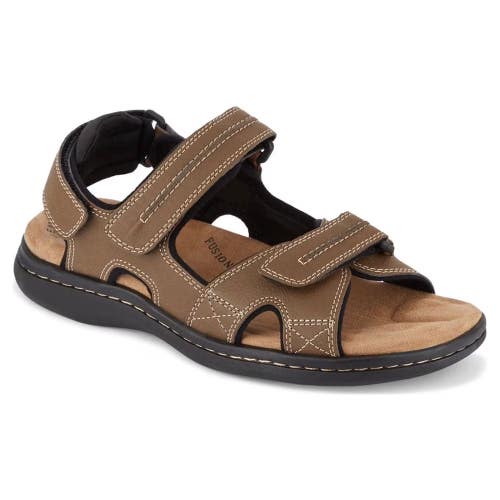 Dockers Newpage Sport Sandals Mens 14 Dark Tan Adjustable Strap Outdoor HAWK1297