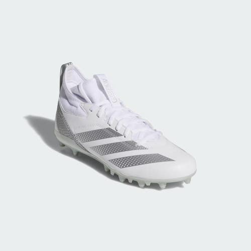 Adidas Adizero Impact.2 IF9347 Mens US 9.5 White Silver Football Cleats HAWK1254