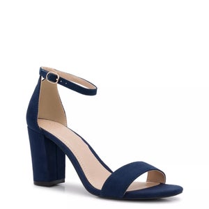 Kelly & Katie Hailee Sandals Women's US 8 Navy Ankle Strap Block Heel HAWK1098