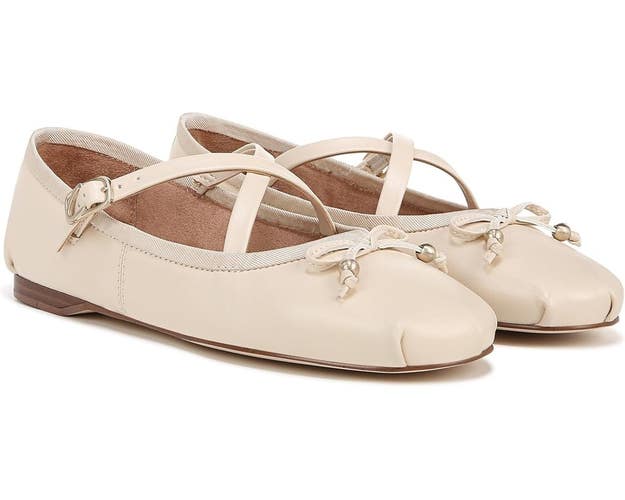 Circus NY by Sam Edelman Zuri Ballet Flat Women's US 8 Vanilla Slip On HAWK1229