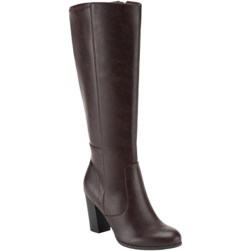 Style & Co Addyy Women's US 8 Brown Knee High Block Heel Riding Boots HAWK1325