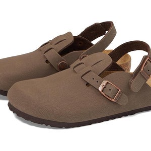 Birkenstock Kay Clog Unisex Kids 9C Mocha Brown Adjustable Buckle Strap HAWK1397