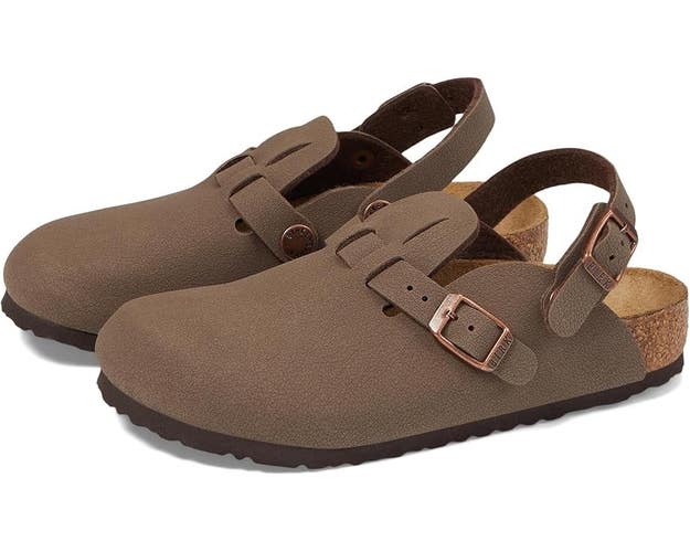 Birkenstock Kay Clog Unisex Kids 9C Mocha Brown Adjustable Buckle Strap HAWK1397