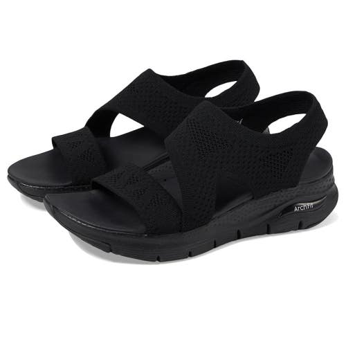 Skechers Arch Fit - Brightest Day 119458-BBK Sandals Women's 5 Black HAWK1479