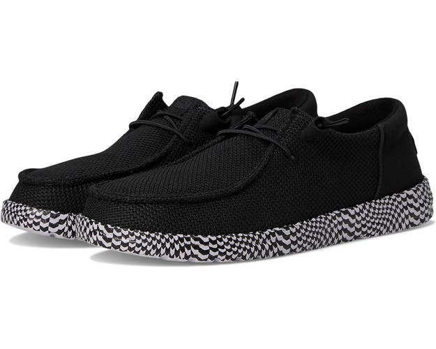 Hey Dude Wendy Funk Warped Geo 44611-04Z Women's 10 Black Slip-On Shoes HAWK1459