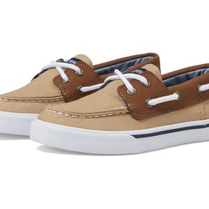 Sperry Bahama Sneakers Kids 2 Khaki Tan Slip On Moc Toe Casual Shoes HAWK1440