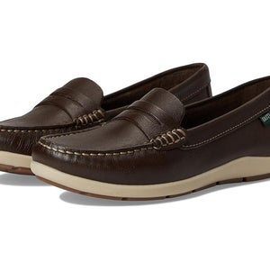 Eastland Julie Penny Loafers Women's US 9 Coffee Leather Moc Toe Shoes HAWK1415