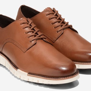 Cole Haan Zerøgrand Remastered Oxfords Men's 9.5 Brown Plain Toe Shoes HAWK1635