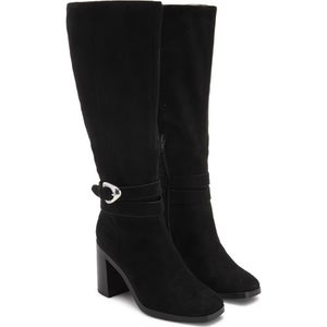 Dolce Vita Finnian Boots Women's 7 Black Side Zip Square Toe Knee High HAWK1470