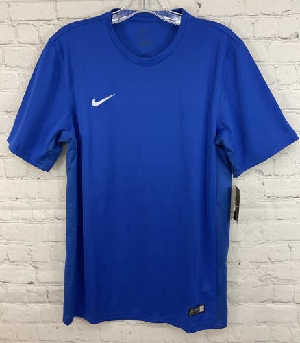 Nike 645504-493 Men's DRI-FIT 100% Polyester Soccer Shirt Royal Blue Small