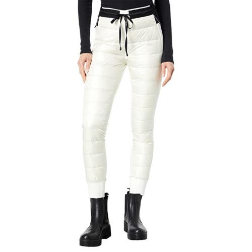 Holden Hybrid Puffer Down Joggers Women XL White Stretch Drawstring Waist JZZ124