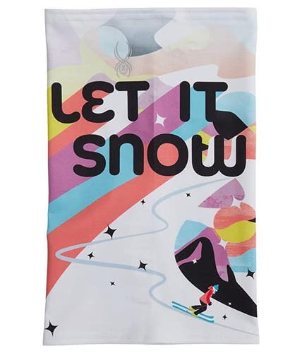 Spyder Unisex One Size Multicolor Tie Dye "Let It Snow" Cruise Neck Tube JZZ236