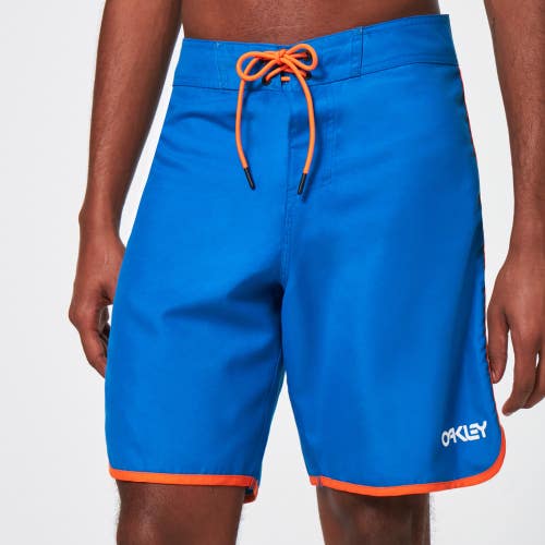 Oakley Solid Crest 19 Board Shorts Mens 28 Blue Drawstring Waist Swimwear JZZ224
