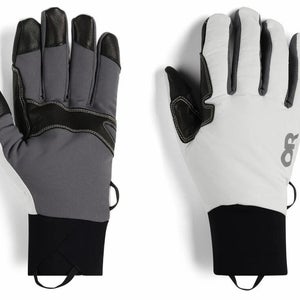Outdoor Research Unisex Large Black White Stretch Deviator Ski Gloves JZZ209