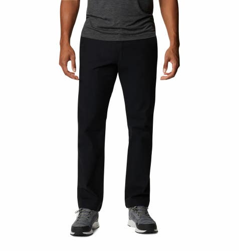 Columbia Flex ROC 1792581-011 Pants Men's Black Flat Front Straight Leg JZZ533