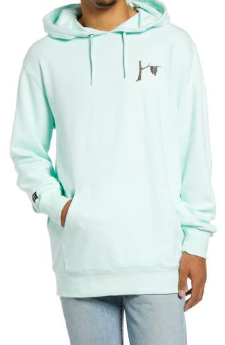 Vans X Moma Salvador Dali Hoodie Mens Small Aqua Graphic Print Cotton JZZ203