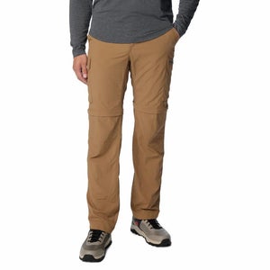 Columbia Silver Ridge Pants Men's Brown Omni-Shade Convertible Hiking JZZ506