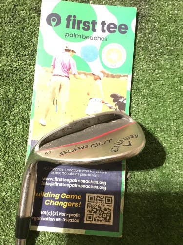 Callaway Left Handed Sure Out 60* Lob Wedge (LW) Wedge Flex KBS 90 Steel  (35)