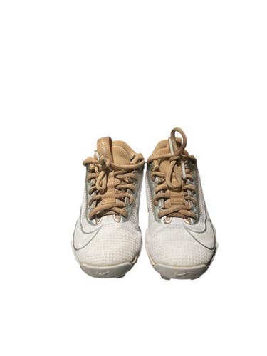Used Nike VAPOR CLEATS BB/SB Cleats White Youth 12.0 11834-S000045023