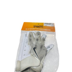 Used Nike VAPOR YOUTH WR GLOVES FB Gloves White LG 11834-S000045068