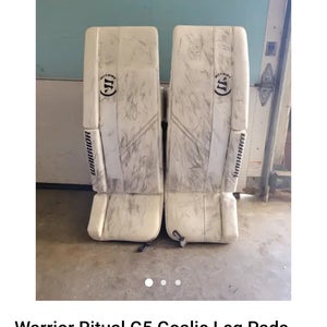 Warrior Ritual G5 Goalie Leg Pads (White / 33+1.5)