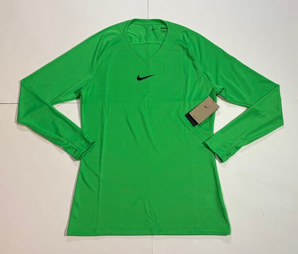 NEW men Large Nike Dri-Fit Shirt Nike Park First Layer Dri-Fit long sleeve Soccer Jersey AV2609-328