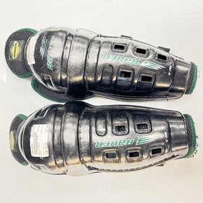Used Bauer SHIN Junior Shin Guards Black 10" 11860-C000303506