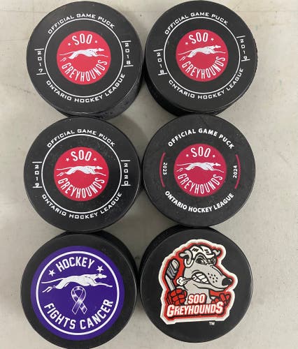 Soo Greyhound official pucks