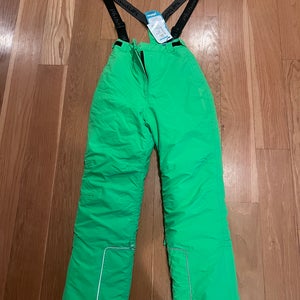 Green Unisex Youth Size 12 Ski Pants (New)