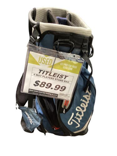 Used Titleist 4 PLAYERS STAND BAG Mens Stand Bag Navy Blue 11347-S000262399