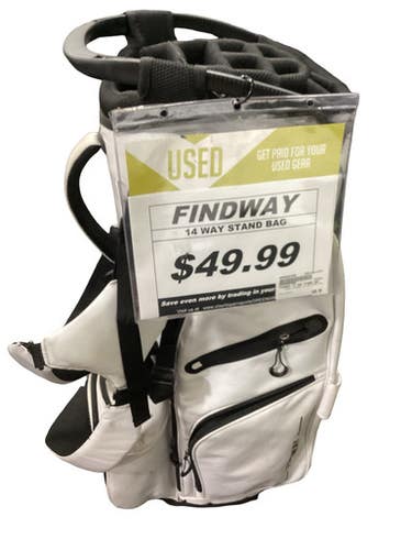 Used FINDWAY 14 WAY STAND BAG Mens Stand Bag White 11347-S000262398