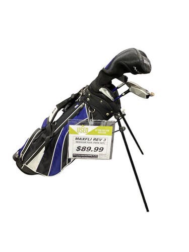 Used Maxfli REV 3 Teen Package Set RH Royal Blue 7 Piece 11347-S000262389