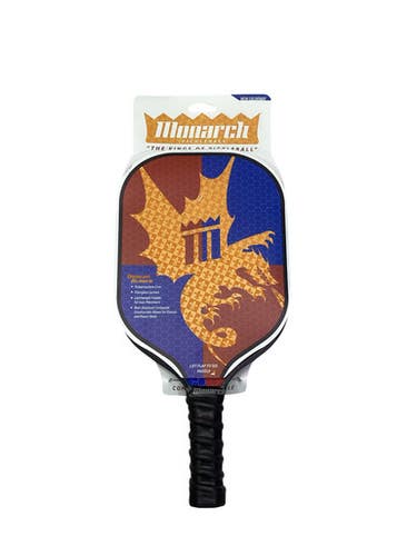 Used MONARCH DRAGON SLAYER Pickleball Racquet Black/Royal/Red 11347-S000262367