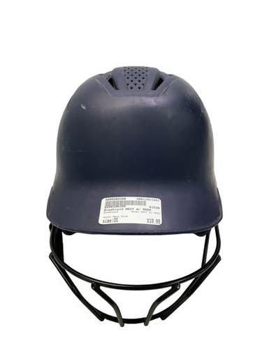 Used Evoshield NAVY W/ MASK Batting Helmet w/Mask Navy Blue One Size 11347-S000262326