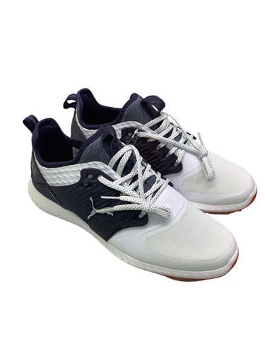 Used Puma Mens Golf Shoes White Senior 8.5 11347-S000262307