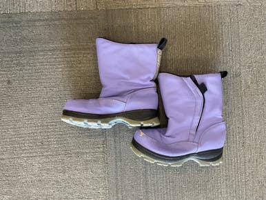 Used Lands End SNOW BOOTS Snow/Hunt/Hike Boots Y Purple Youth 12.0 11614-S000228993