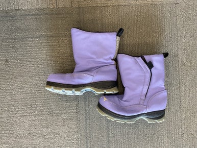Used Lands End SNOW BOOTS Snow/Hunt/Hike Boots Y Purple Youth 12.0 11614-S000228993
