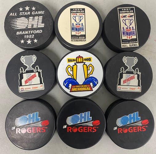 New Memorial Cup & CHL Pucks