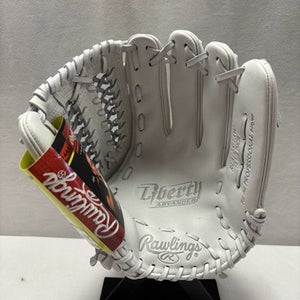 New Rawlings LIBERTY ADVANCED RLA125-15W RH Throw Fastpitch Gloves White 12 1/2" 11490-S000268225