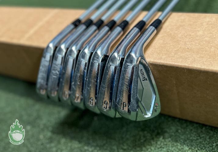 Used RH Srixon ZX7 Forged Irons 4-PW C-Taper 120g Stiff Flex Steel Golf Set