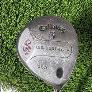 Callaway Golf Big Bertha Warbird 5 Fairway Wood Steel Shaft RH New Grip 41”